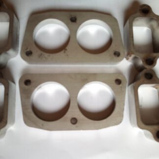 TYP 4 Edelstahl Auspuff / Krümmer Flansche Set