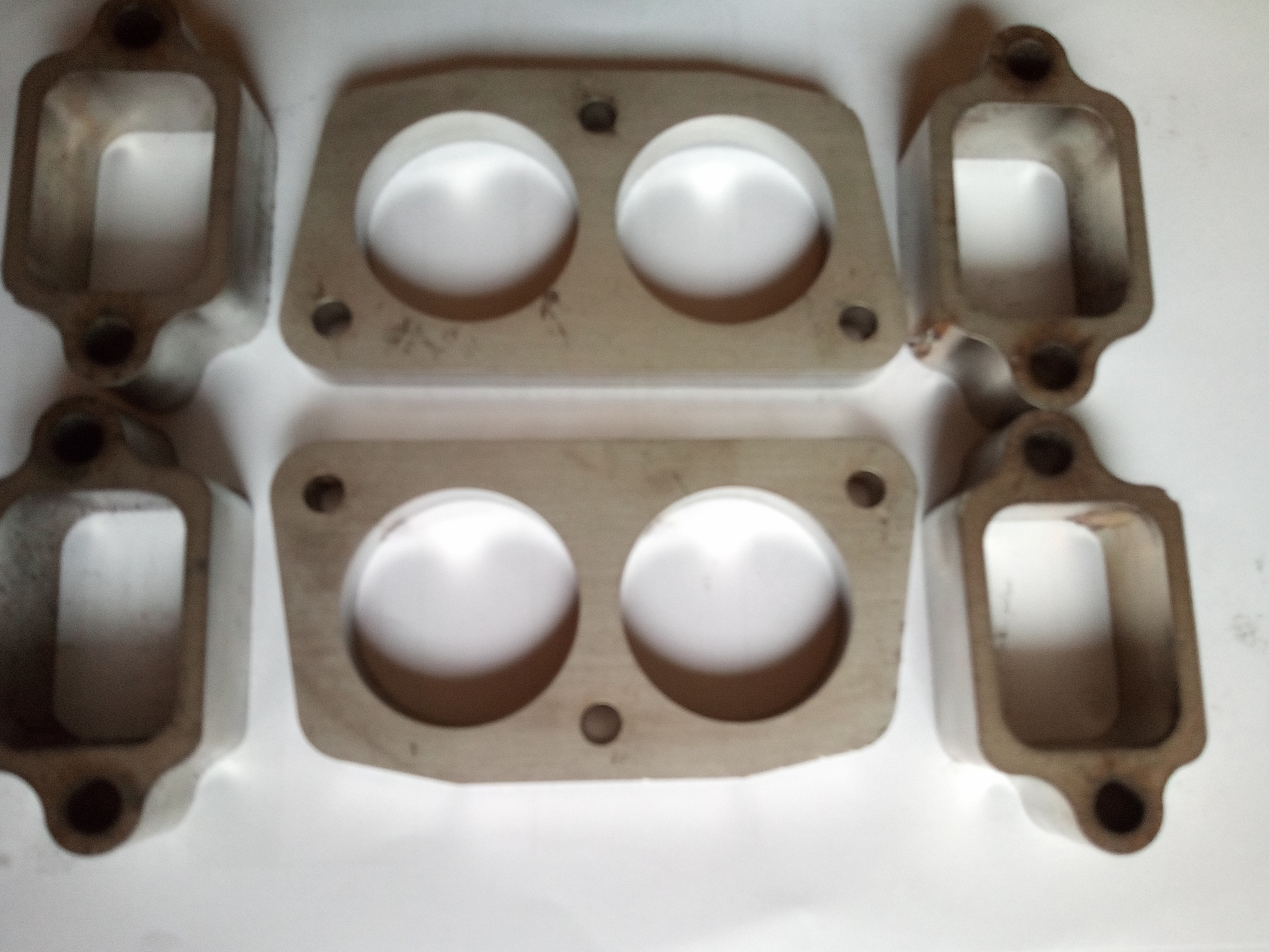 TYP 4 Edelstahl Auspuff / Krümmer Flansche Set